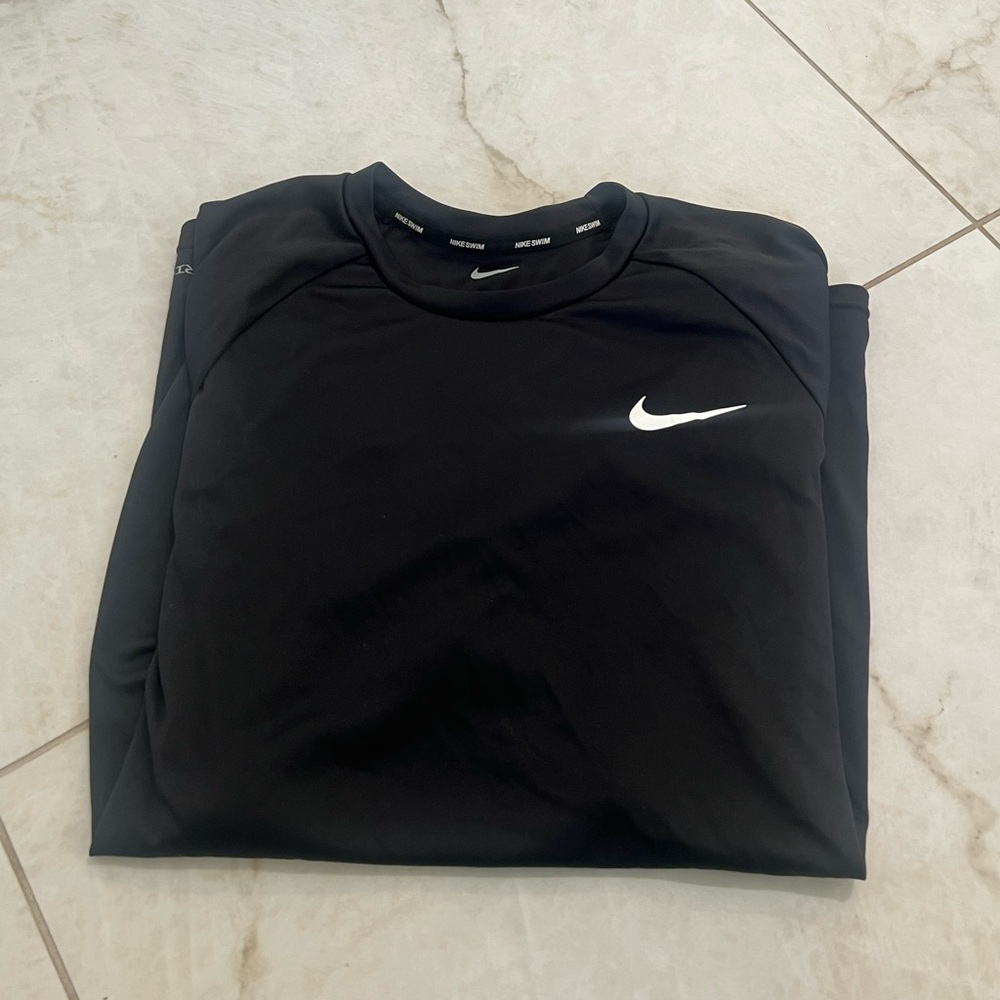Nike Swim Black Dri-Fit Short Sleeve T-Shirt Size Medium
